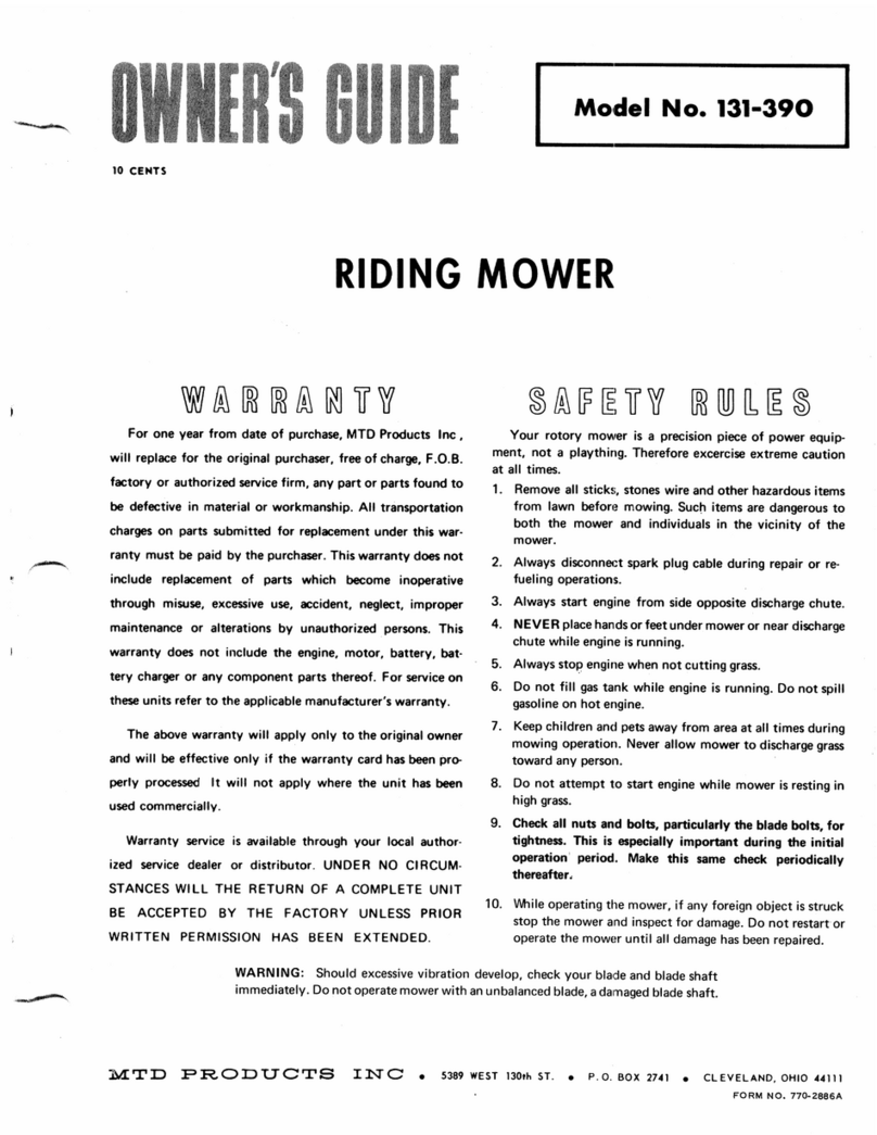 MTD 131-390 Manuel utilisateur