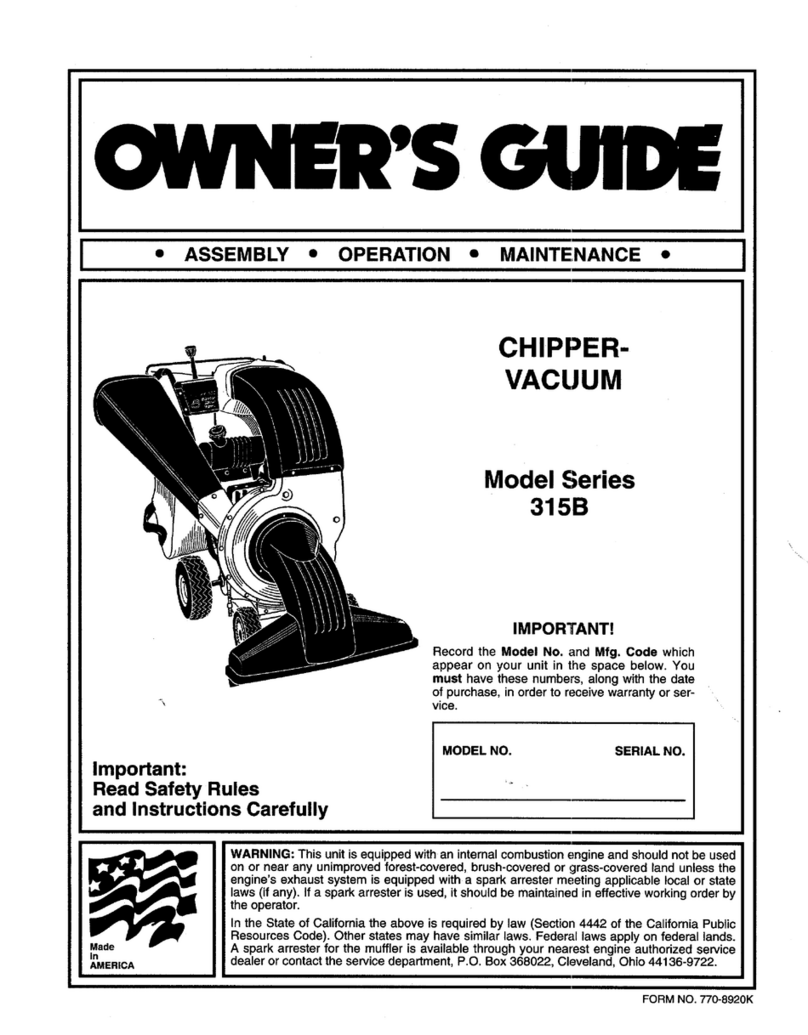 MTD 315B Manuel utilisateur