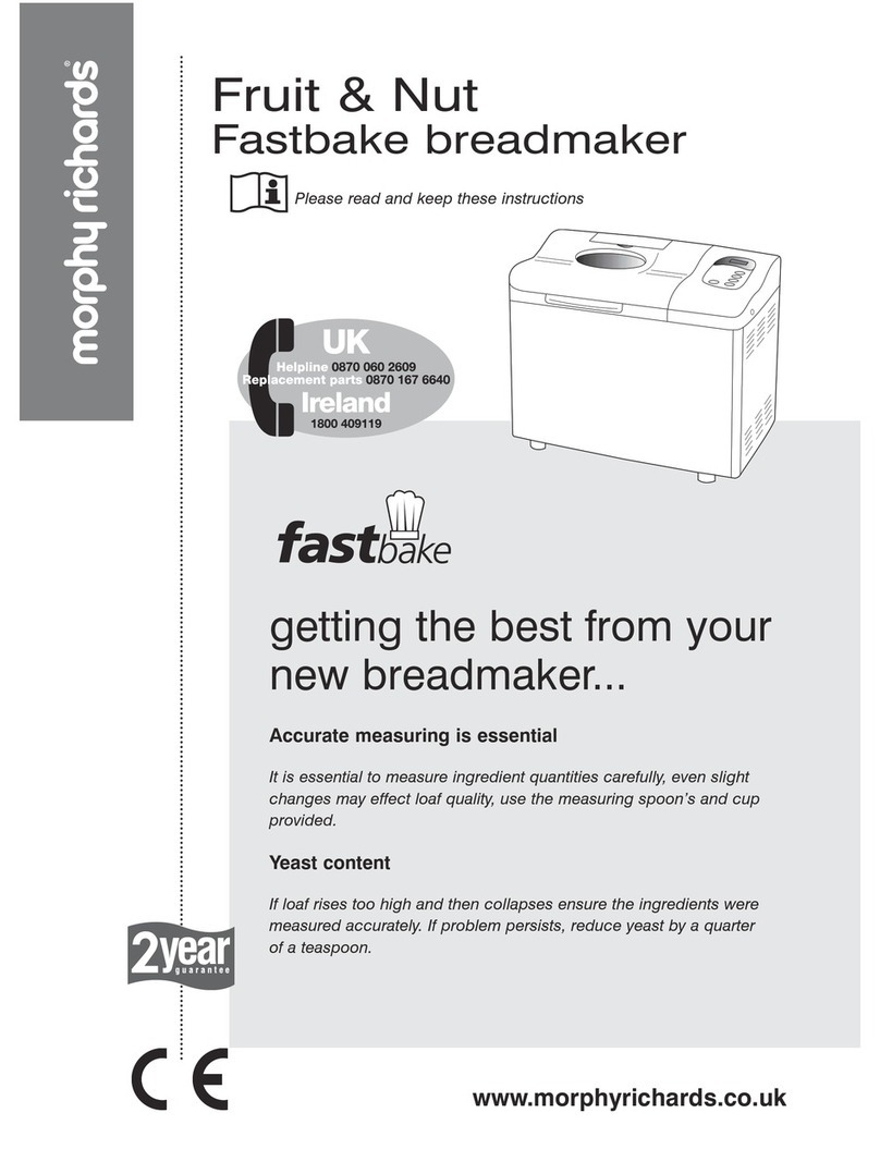 Morphy Richards Fastbake Manuel utilisateur