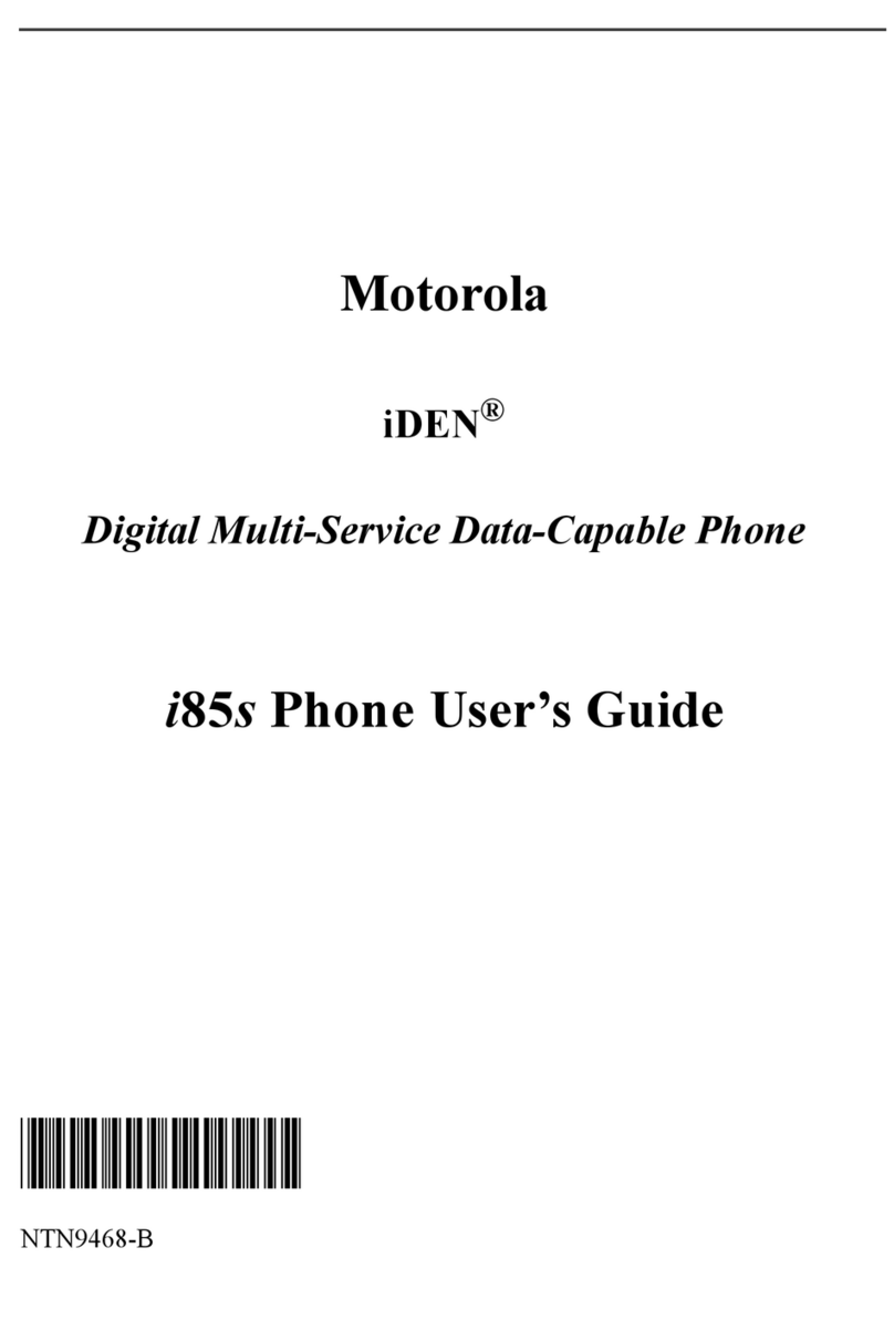 Motorola i85s Manuel utilisateur