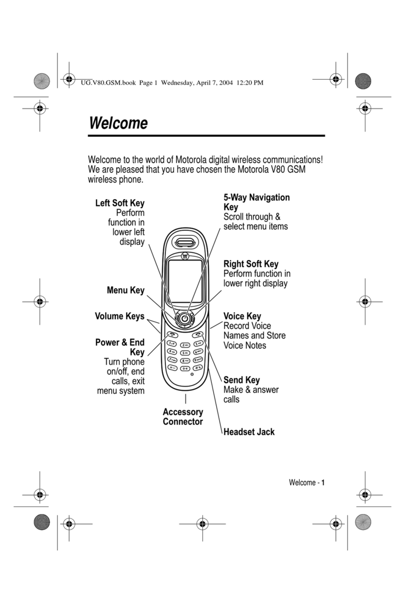 Motorola V80 Manuel utilisateur