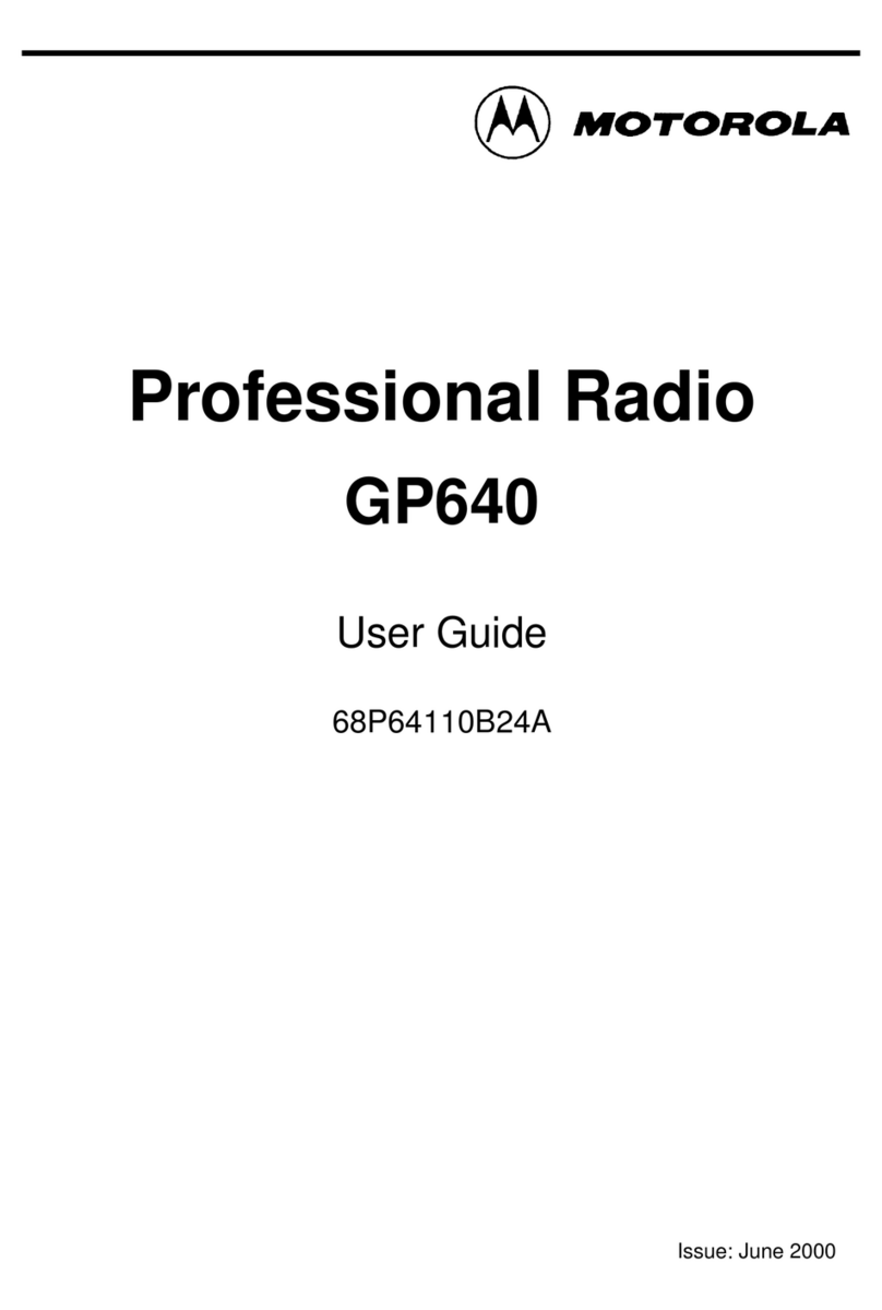 Motorola Professional GP640 Manuel utilisateur