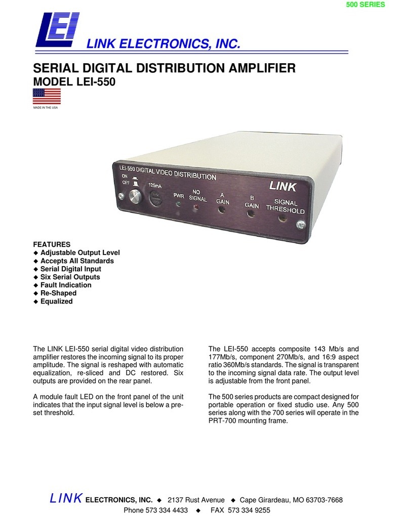 Link electronics LEI-550 Manuel utilisateur