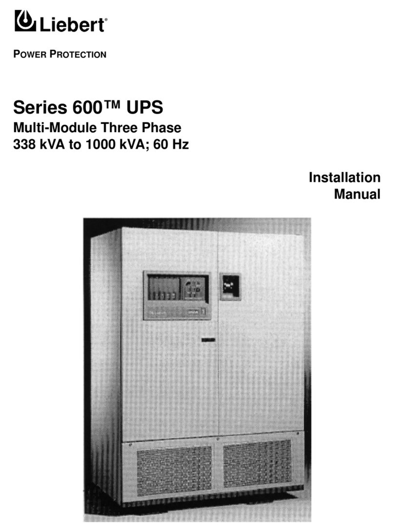 Liebert Series 600 Manuel utilisateur