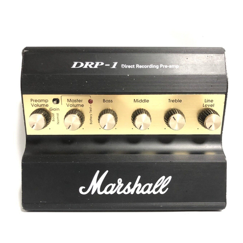 Marshall Amplification DRP-1 Manuel utilisateur Marshall Amplification DRP-1 Manuel utilisateur