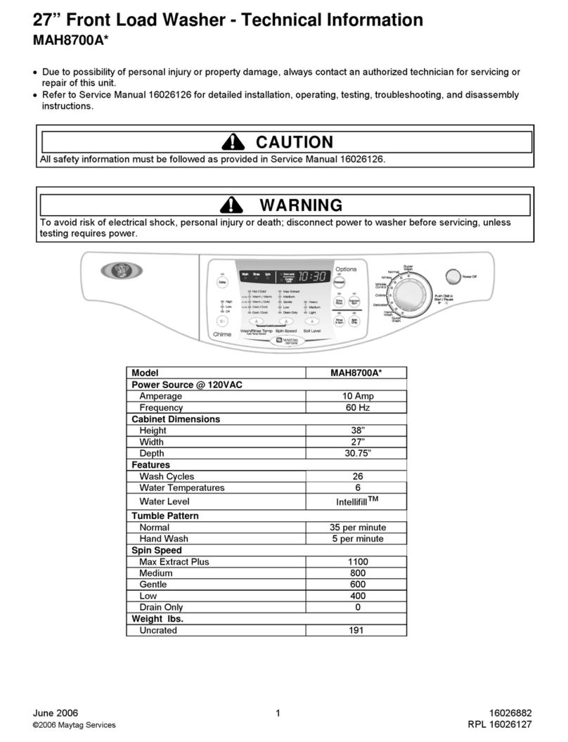Maytag MAH8700A Manuel