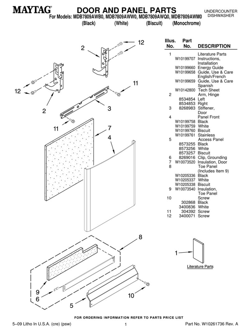 Maytag MDB7809AWB0 Manuel utilisateur