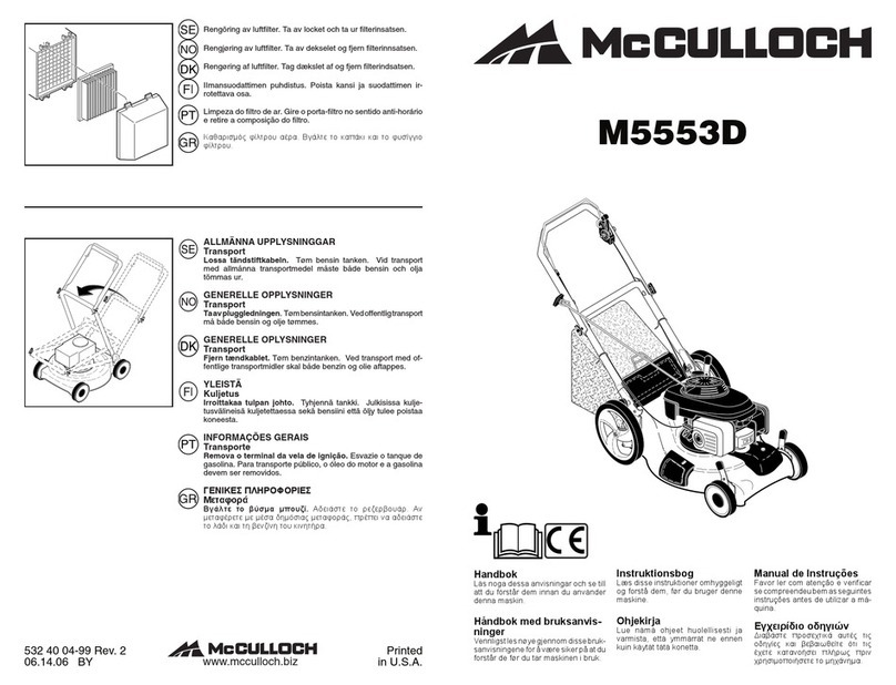 McCulloch M5553D Manuel utilisateur