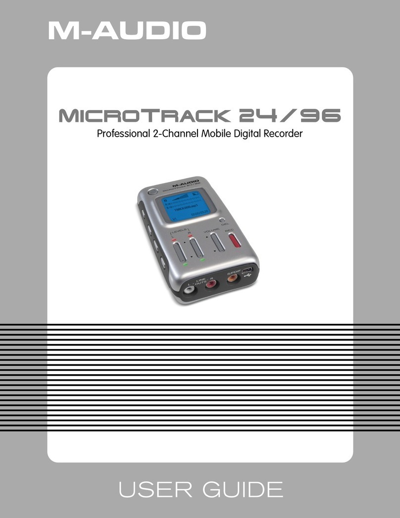 M-Audio MICROTRACK 24 Manuel utilisateur