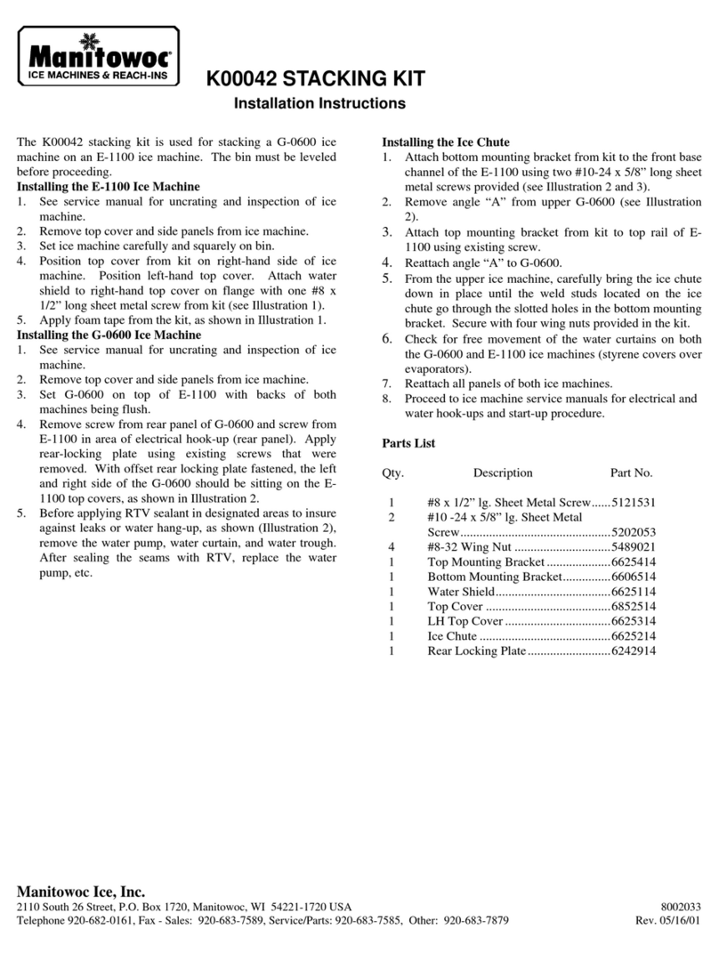 Manitowoc K00042 Manuel utilisateur Manitowoc K00042 Manuel utilisateur