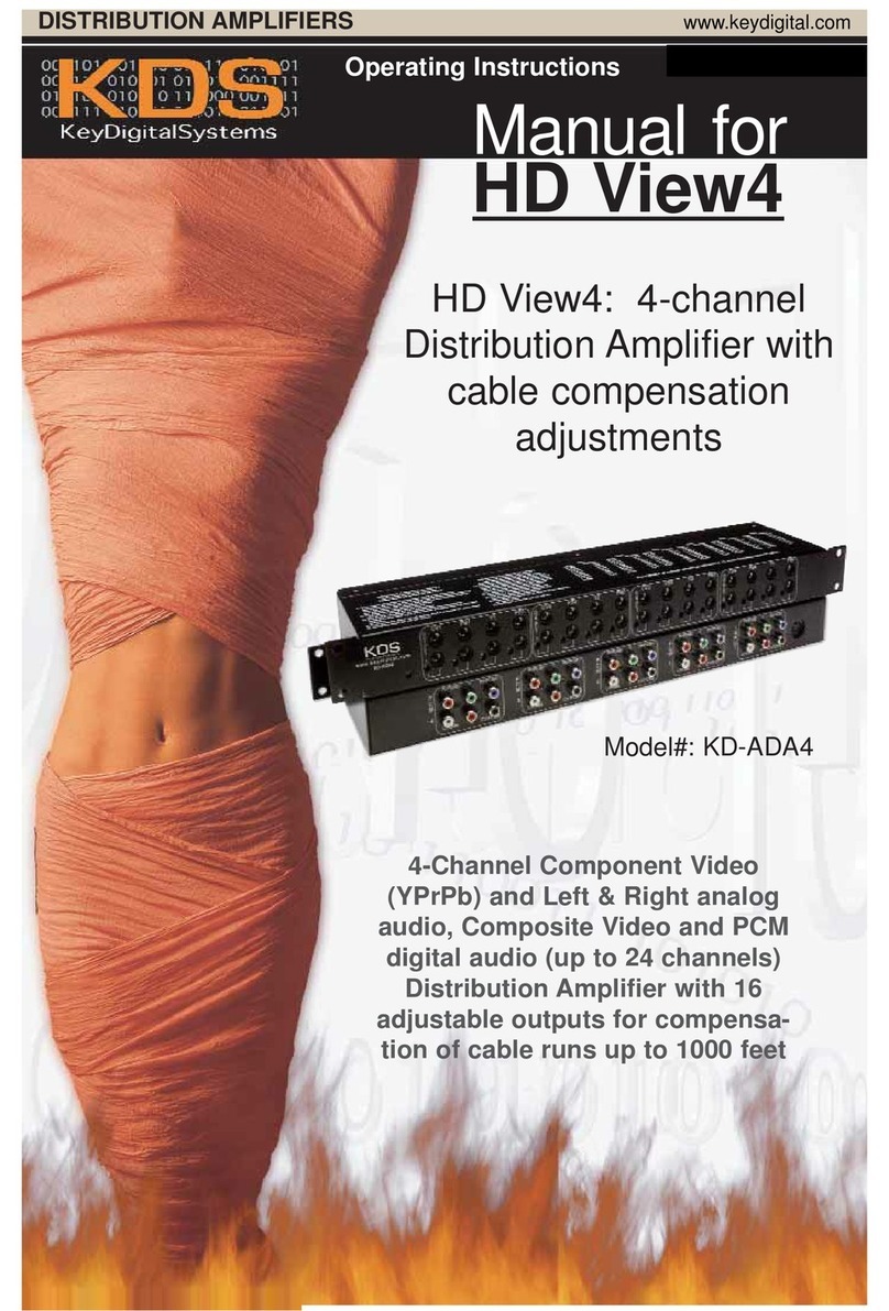 Key Digital Xplosion Series KD-ADA4 Mode d’emploi Key Digital Xplosion Series KD-ADA4 Mode d’emploi