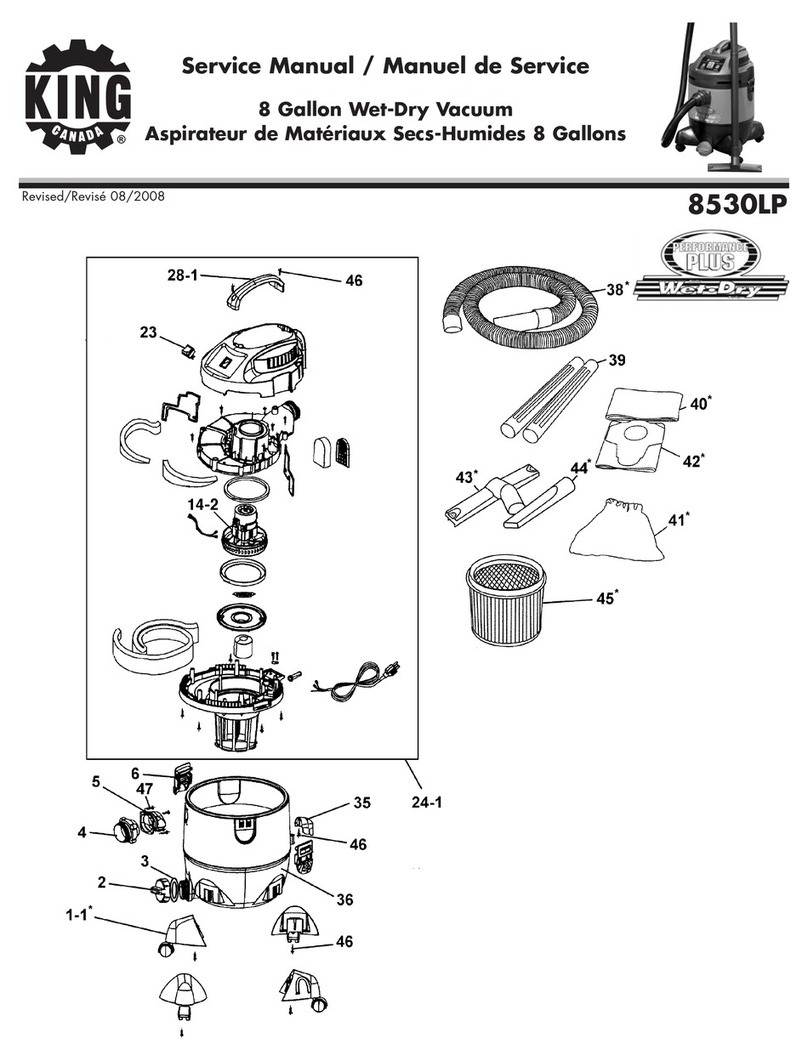 King Canada 8530LP Guide de dépannage