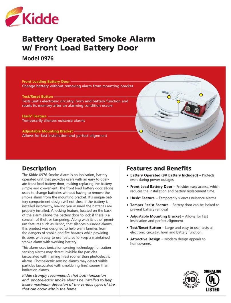 Kidde 976 Manuel utilisateur