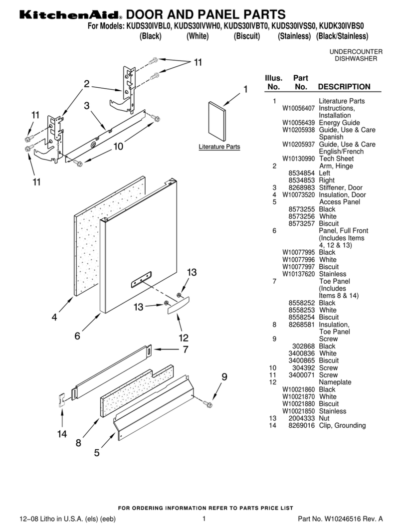 KitchenAid KUDK30IVBS0 Manuel utilisateur