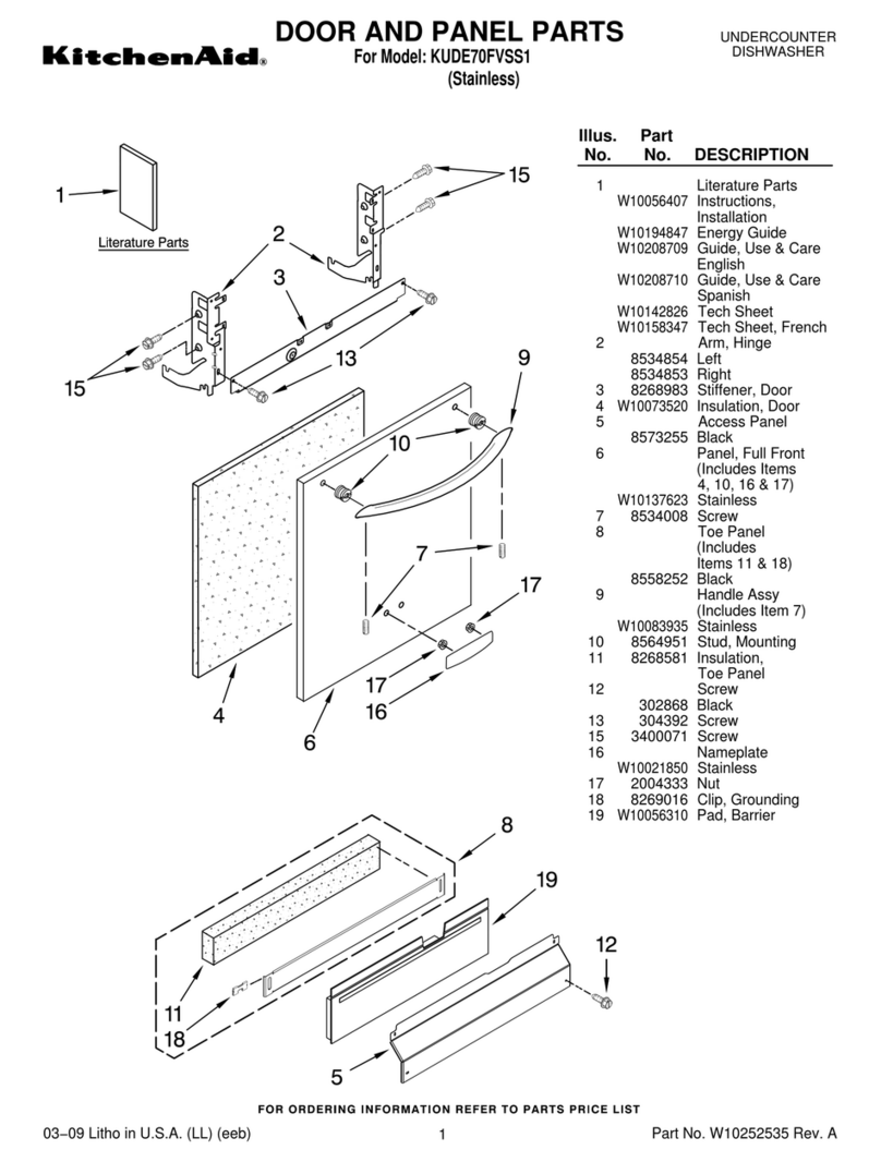 KitchenAid KUDE70FVSS1 Manuel utilisateur