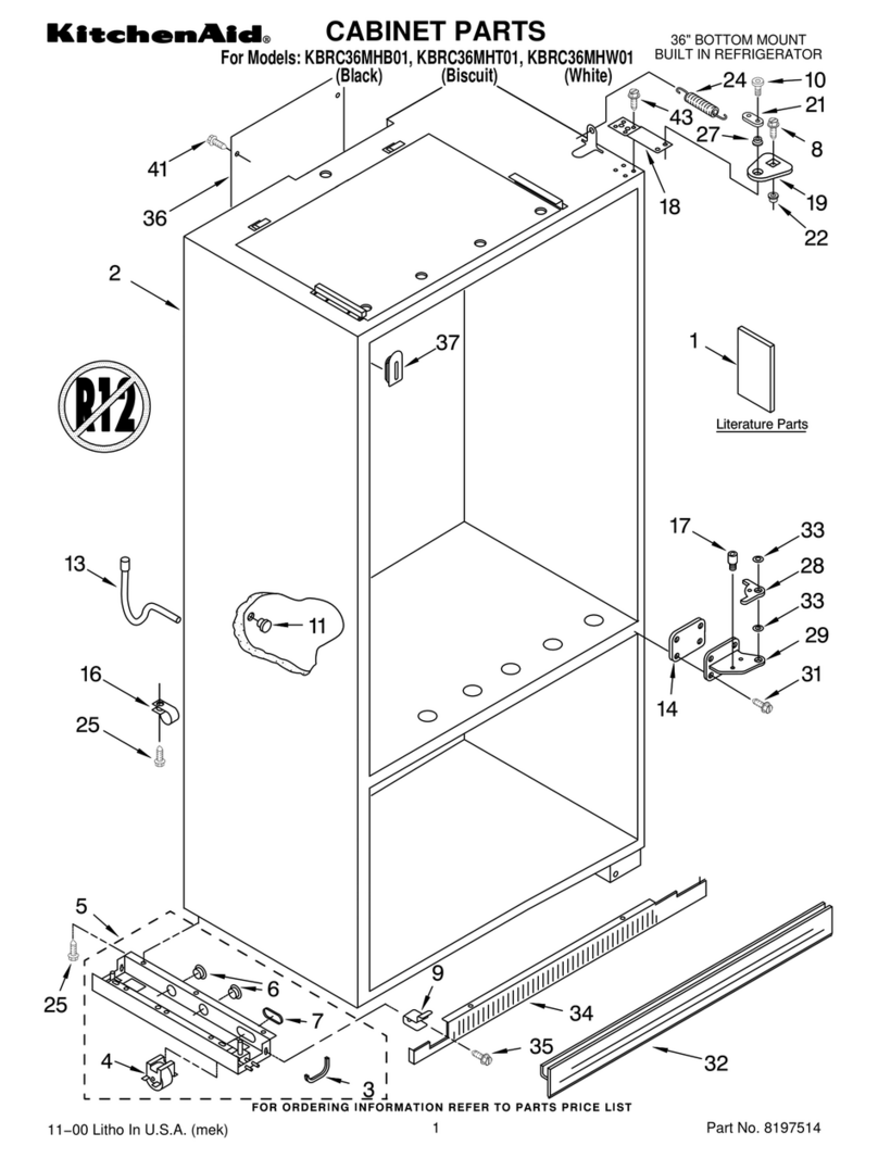 KitchenAid KBRC36MHB01 Manuel utilisateur