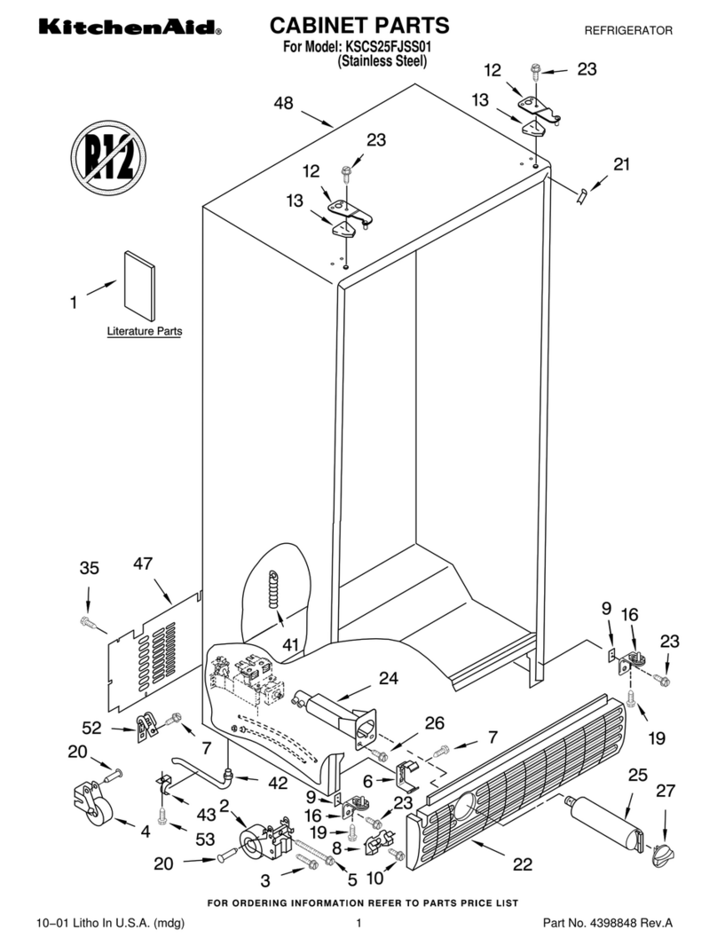 KitchenAid KSCS25FJSS01 Manuel utilisateur