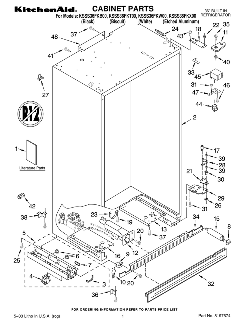 KitchenAid KSSS36FKB00 Manuel utilisateur