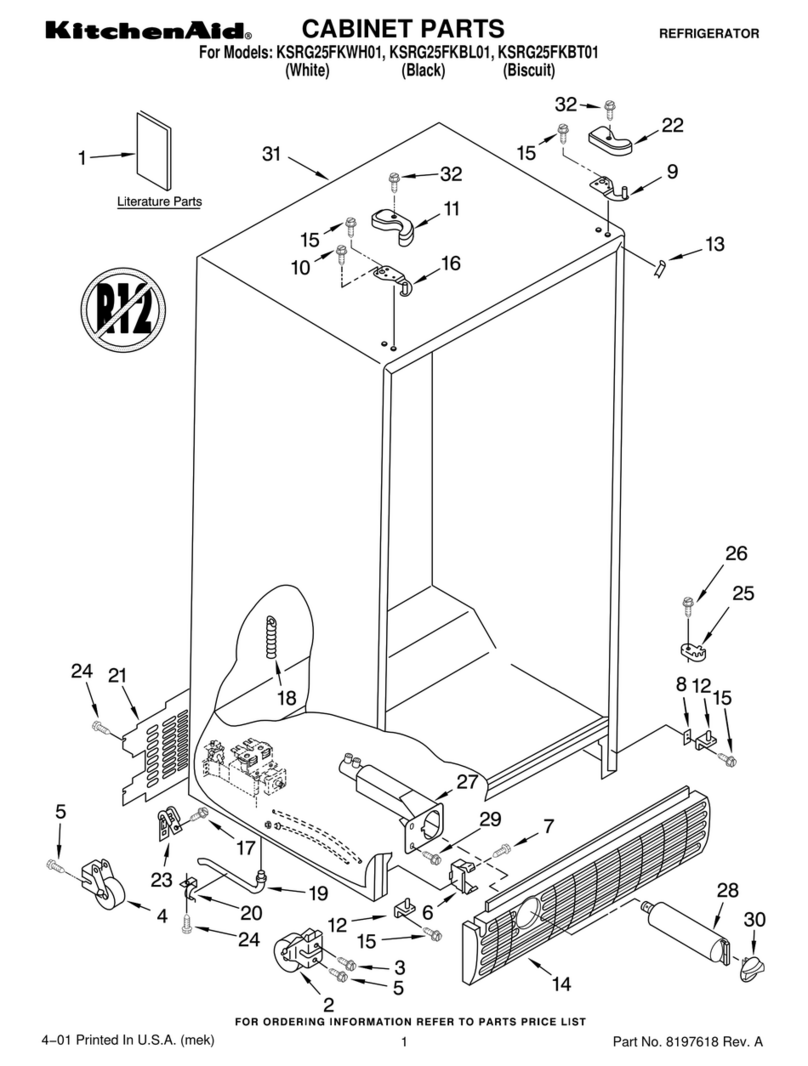 KitchenAid KSRG25FKBL01 Manuel utilisateur