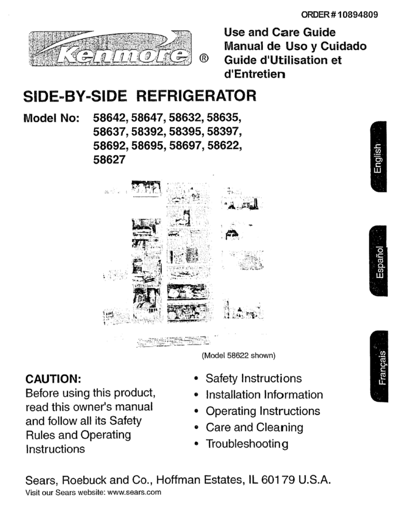 Kenmore 58392 Manuel utilisateur