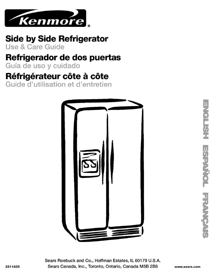 Kenmore Top-mount refrigerator 106 Manuel utilisateur