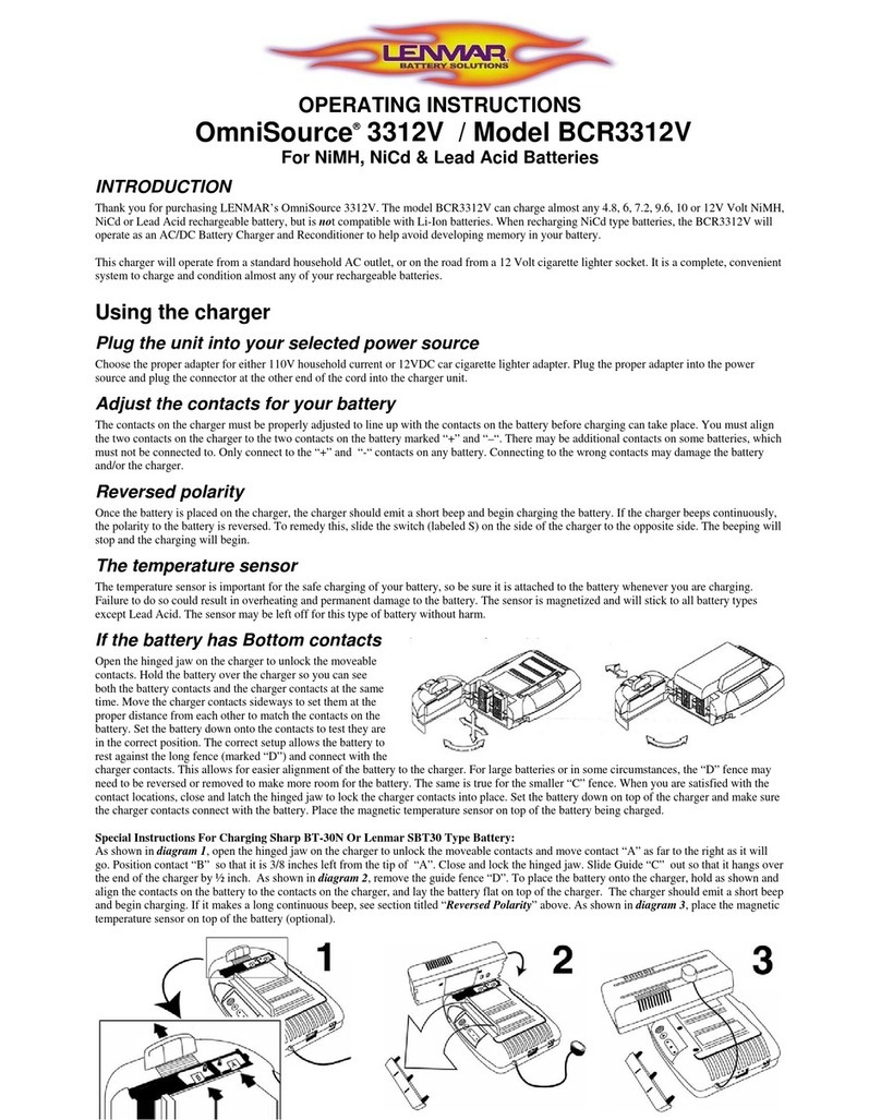 Lenmar OmniSource 3312V Manuel utilisateur