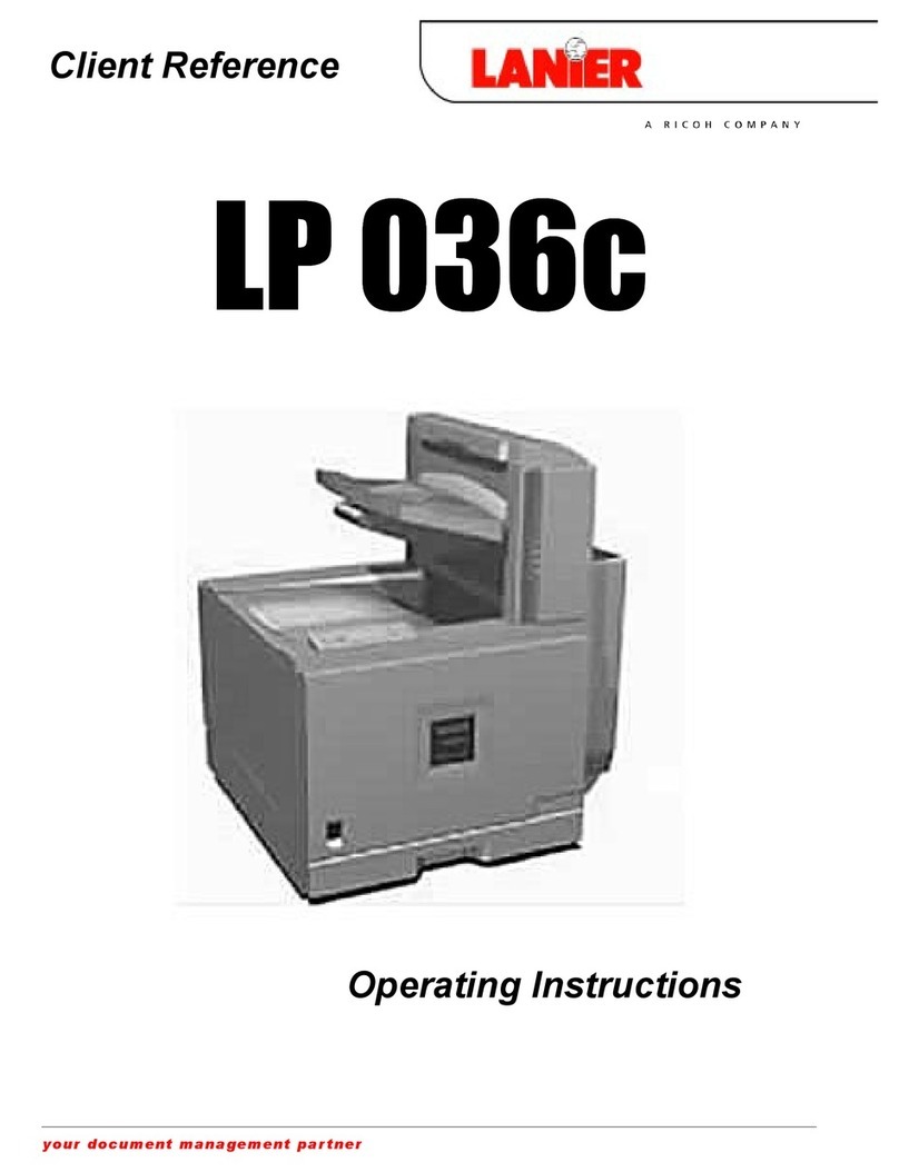 Lanier LP 036c Manuel utilisateur