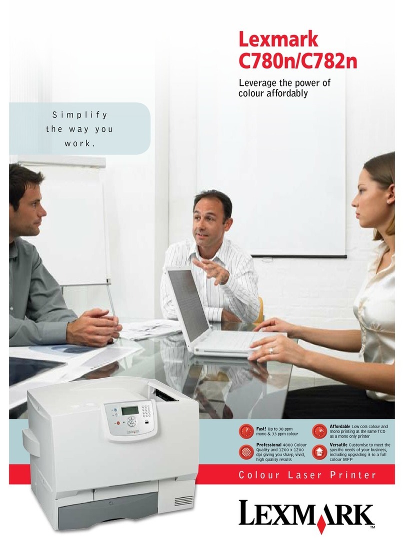 Lexmark C780N - Color Laser Printer Manuel utilisateur