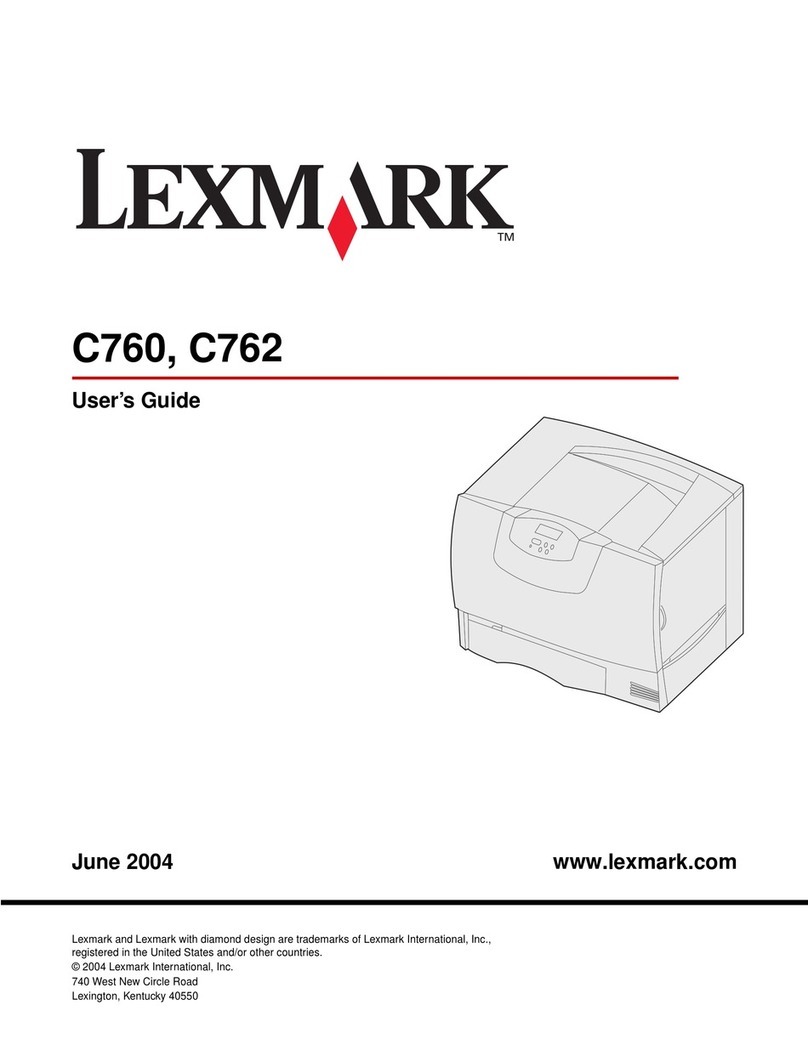 Lexmark C 762 Manuel utilisateur