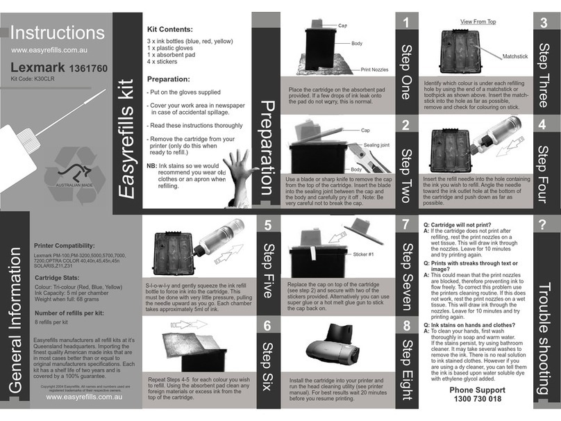 Lexmark 1361760 Manuel utilisateur