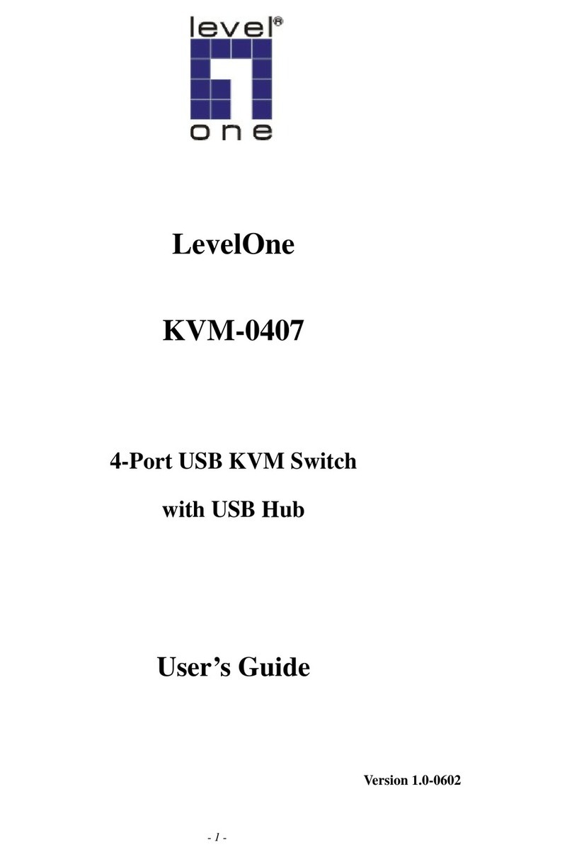 LevelOne ViewCon KVM-0407 Manuel utilisateur