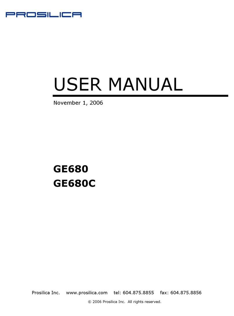 Prosilica GE680 Manuel utilisateur