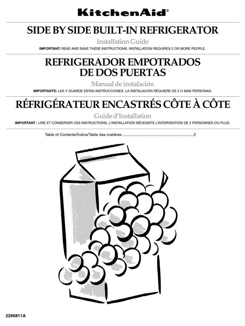 KitchenAid REFRIGERATOR Manuel utilisateur