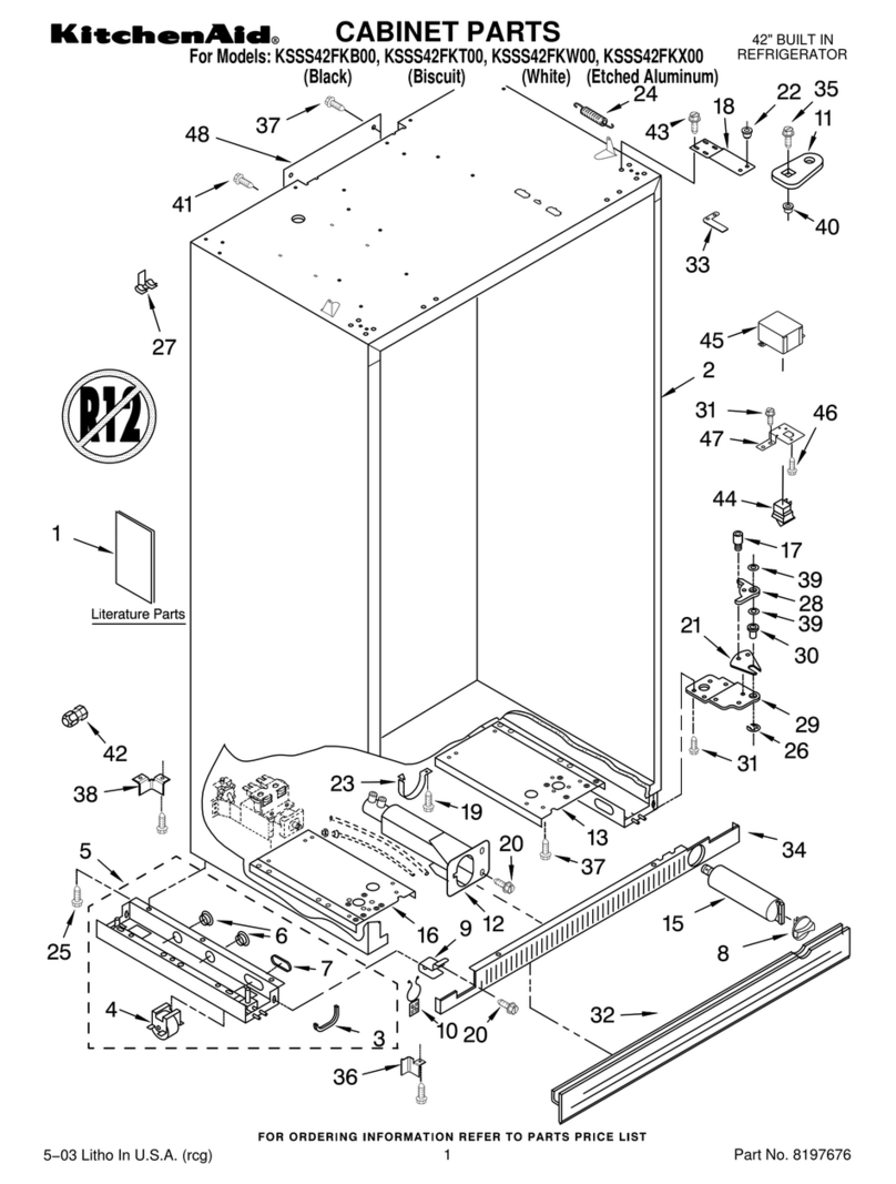 KitchenAid KSSS42FKB00 Manuel utilisateur