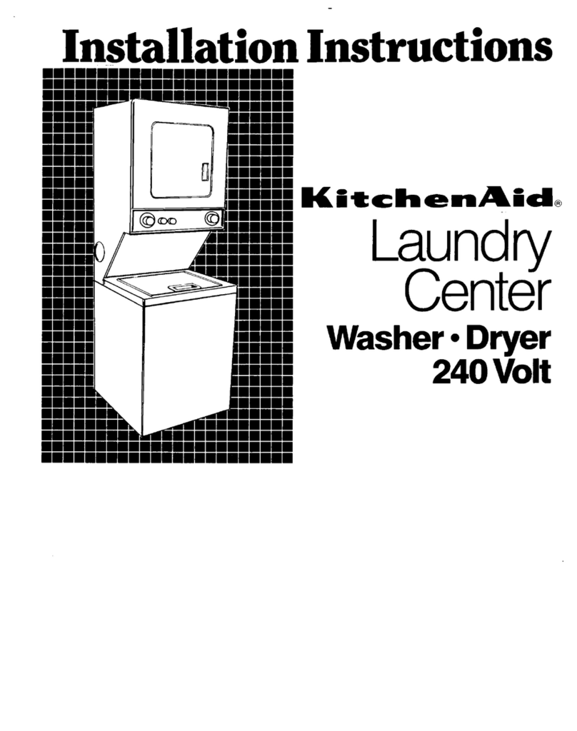 KitchenAid Washer/Dryer Manuel utilisateur