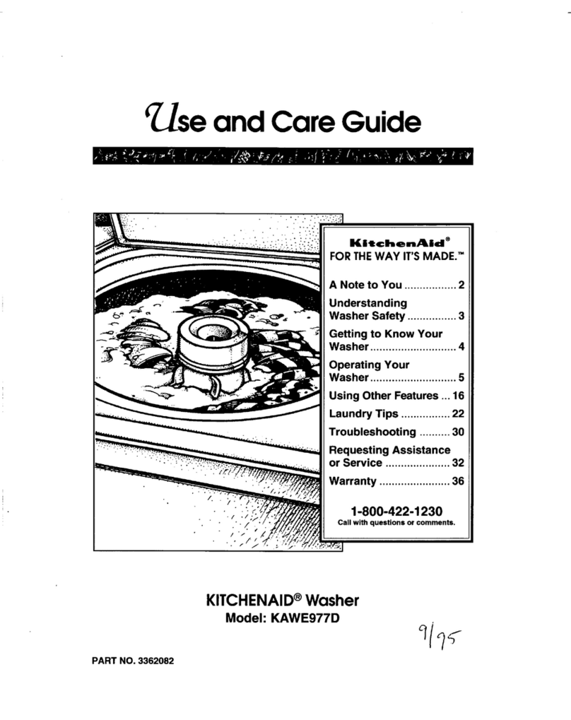 KitchenAid KAWE977D Manuel utilisateur