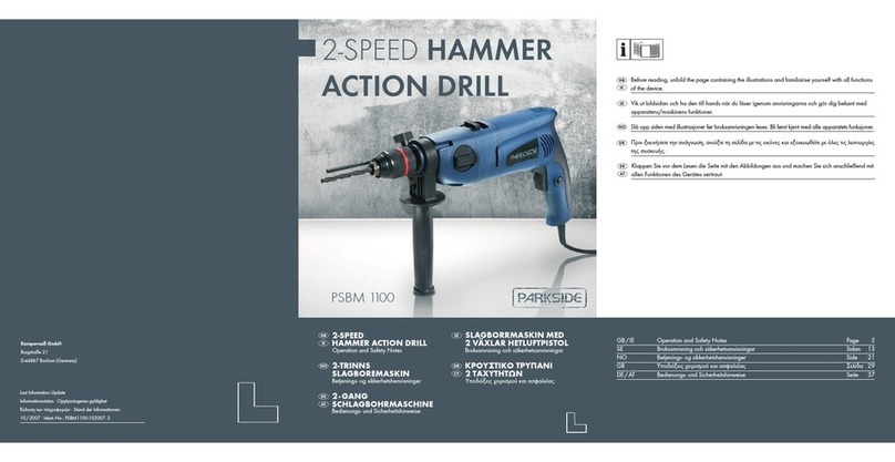 Parkside PSBM 1100 Manuel utilisateur