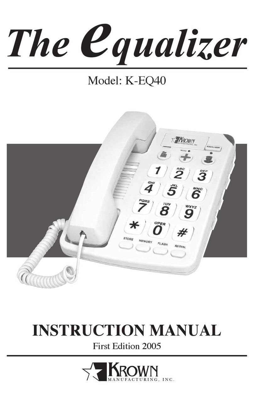 Krown The Equalizer K-EQ40 Manuel utilisateur