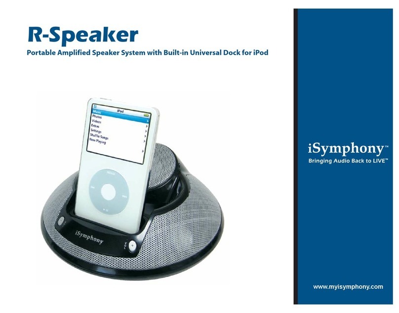 iSymphony R-Speaker Manuel utilisateur iSymphony R-Speaker Manuel utilisateur