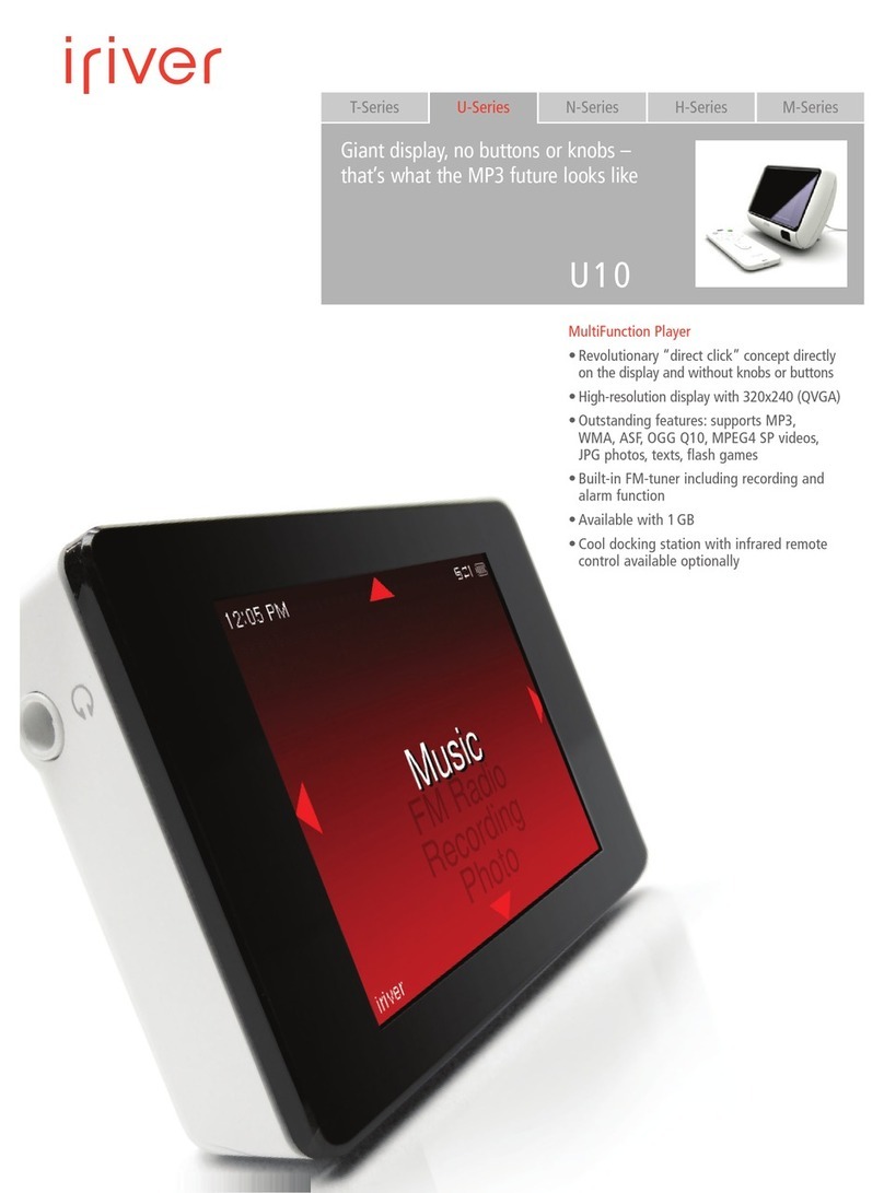 IRiver U10 Manuel utilisateur