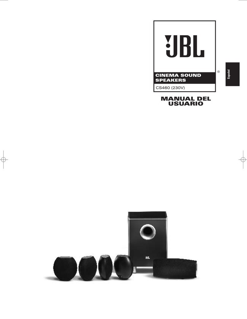 JBL CS460 Guide de l'utilisateur