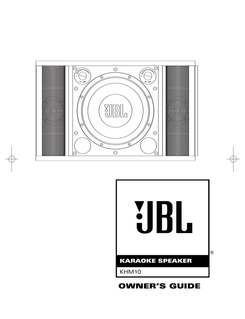 JBL KHM10 Manuel utilisateur