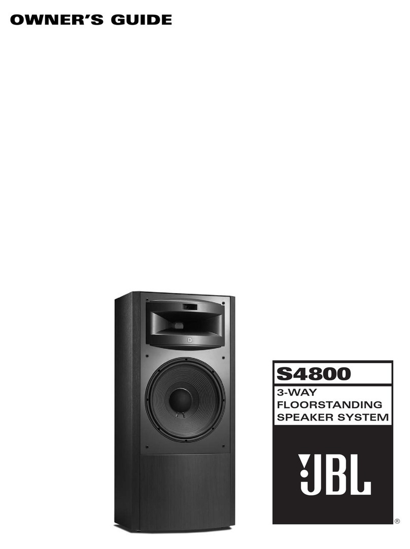 JBL S4800 Manuel utilisateur JBL S4800 Manuel utilisateur
