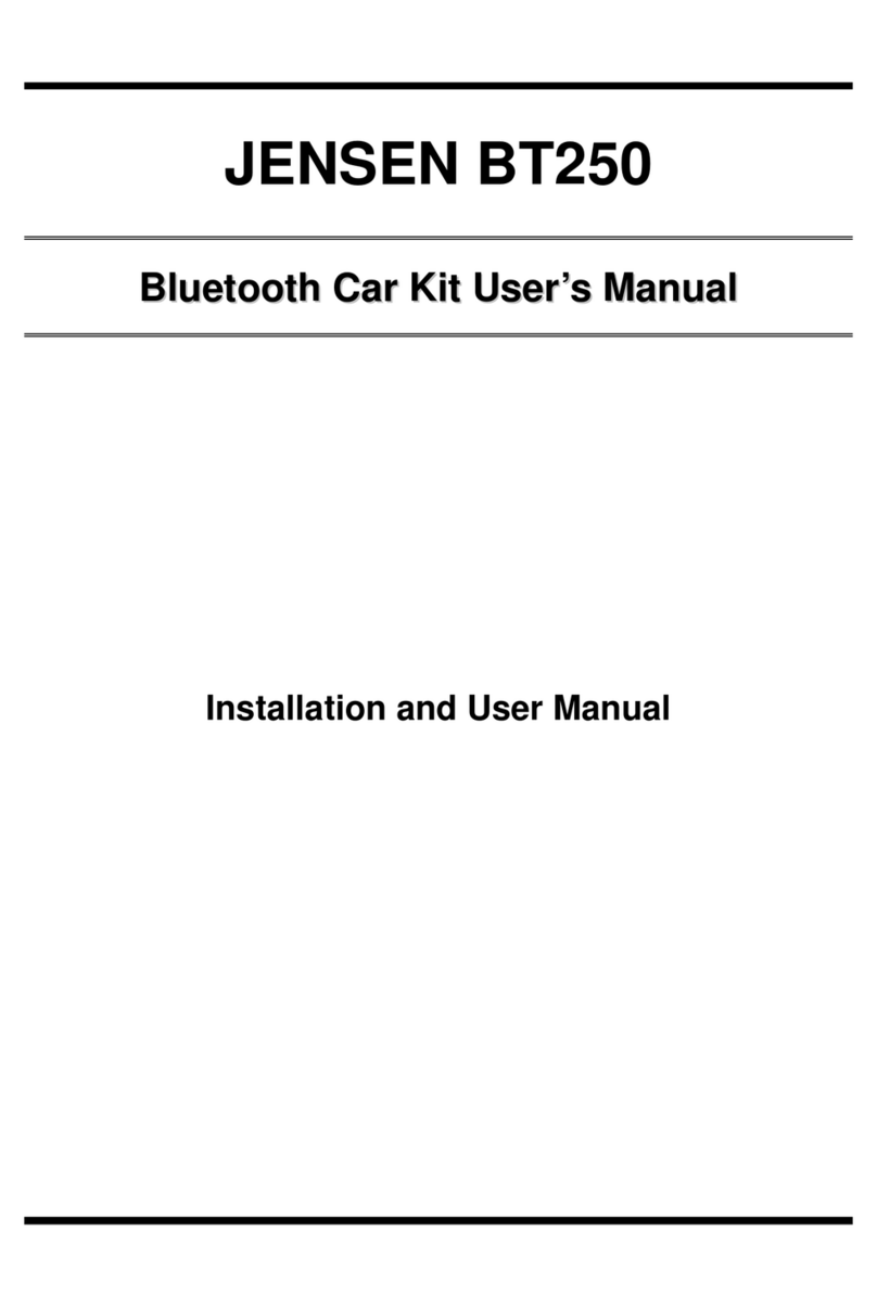 Jensen BT250 Manuel utilisateur