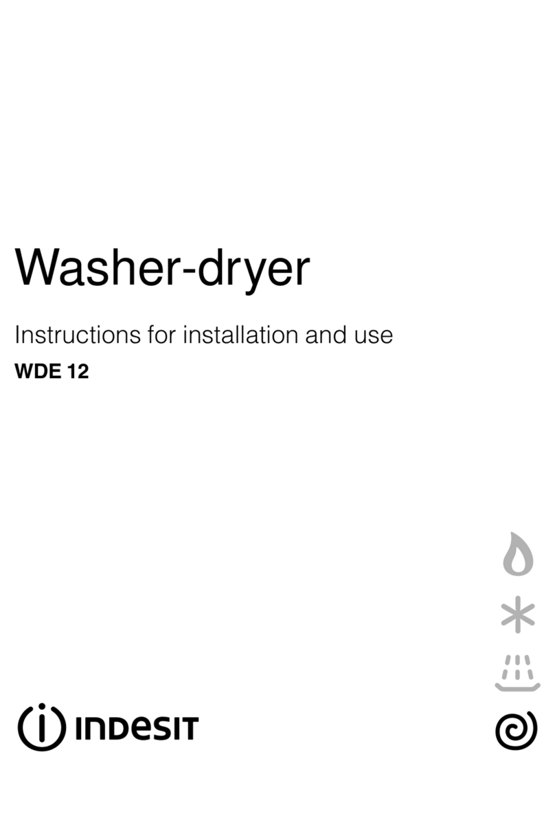 Indesit WDE 12 Manuel utilisateur