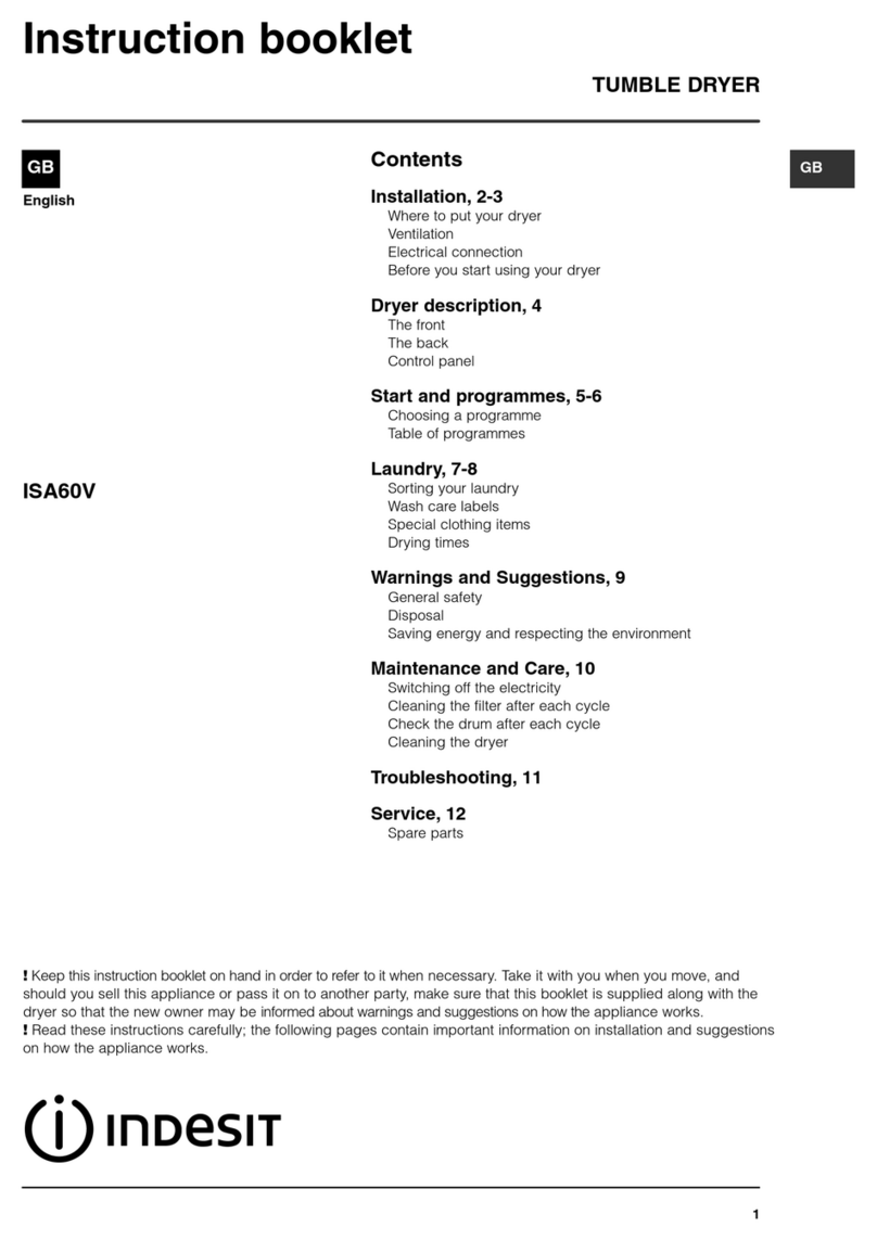 Indesit ISA60V Manuel utilisateur