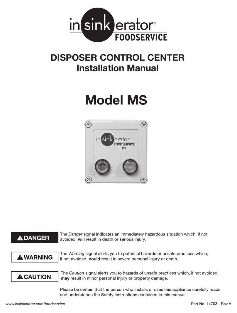 InSinkErator MS MS Manuel utilisateur