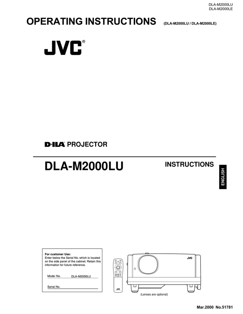 JVC DLA-M2000LU - 2000 Ansi Lumen D-ila Projector Less... Manuel utilisateur