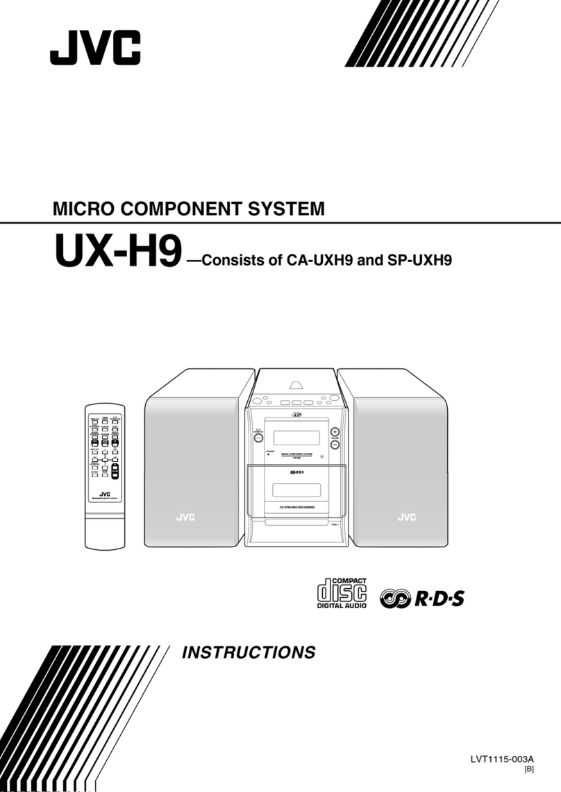 JVC Micro Component System SP-UXH9 Manuel utilisateur