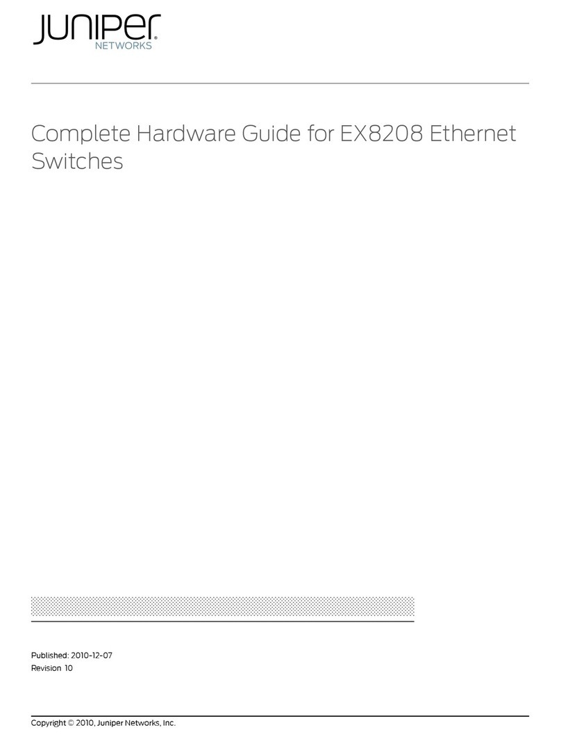 Juniper EX8208 Manuel utilisateur